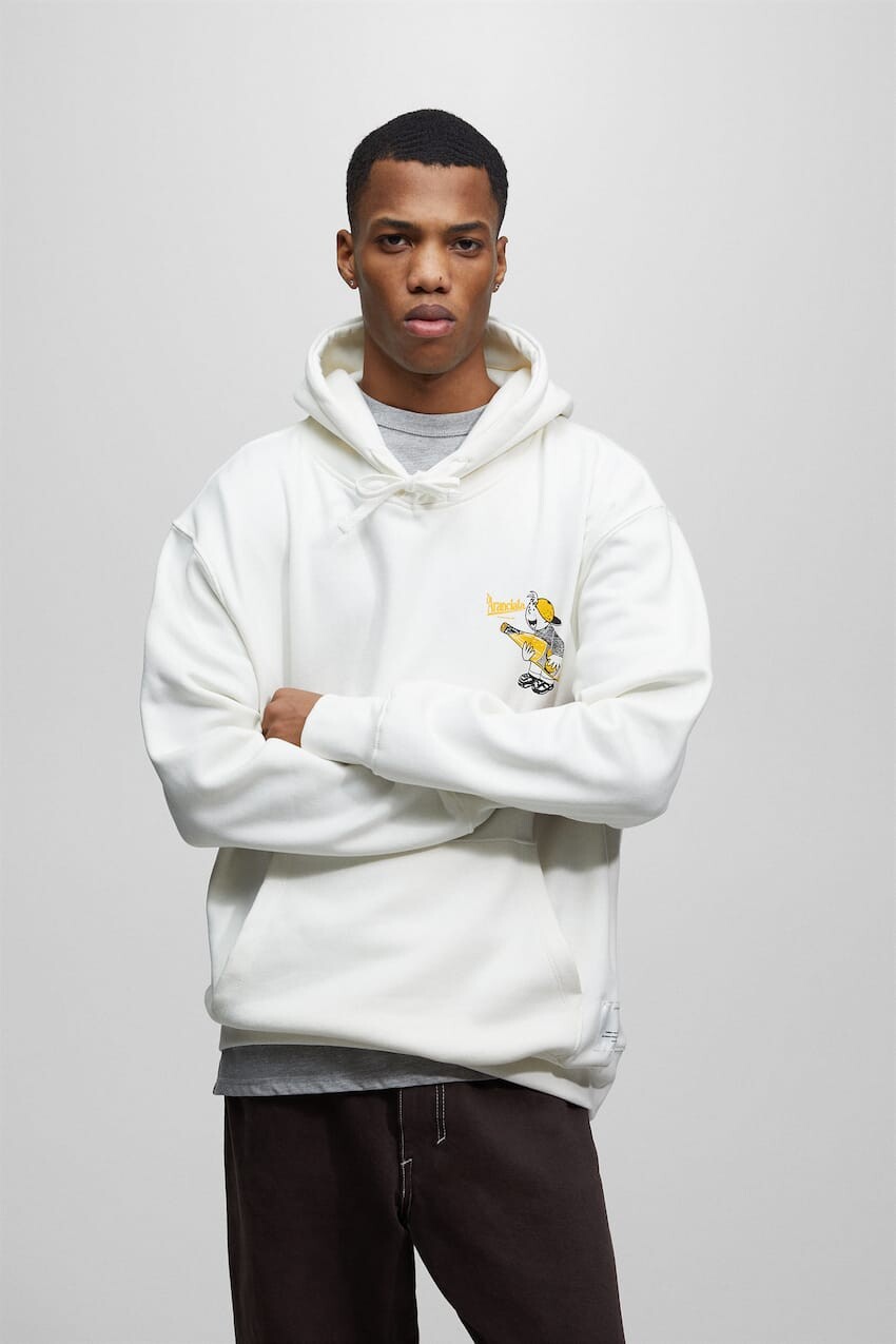 

Худи аранчата Pull&Bear, кремовый