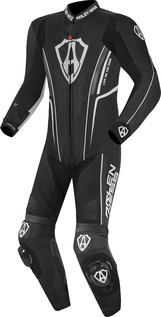 

Arlen Ness Losail Один кусок кожаный костюм, черный/белый