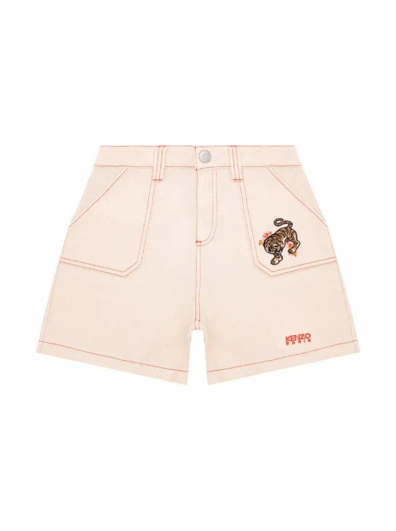

Джинсовые шорты с логотипом Kenzo