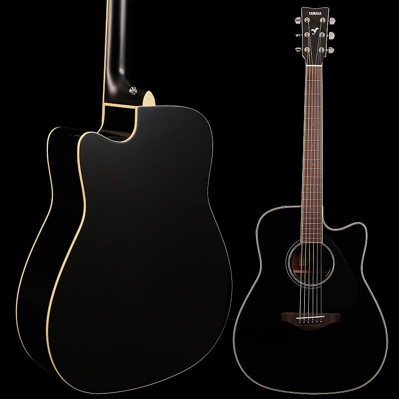 

Yamaha FGX830C BL Black Folk Acoustic Electric Solid Top Палисандр Нижняя дека и обечайки 4 фунта 8,4 унции FGX830C BL Black Folk Acoustic Electric Solid Top Rosewood Ba...