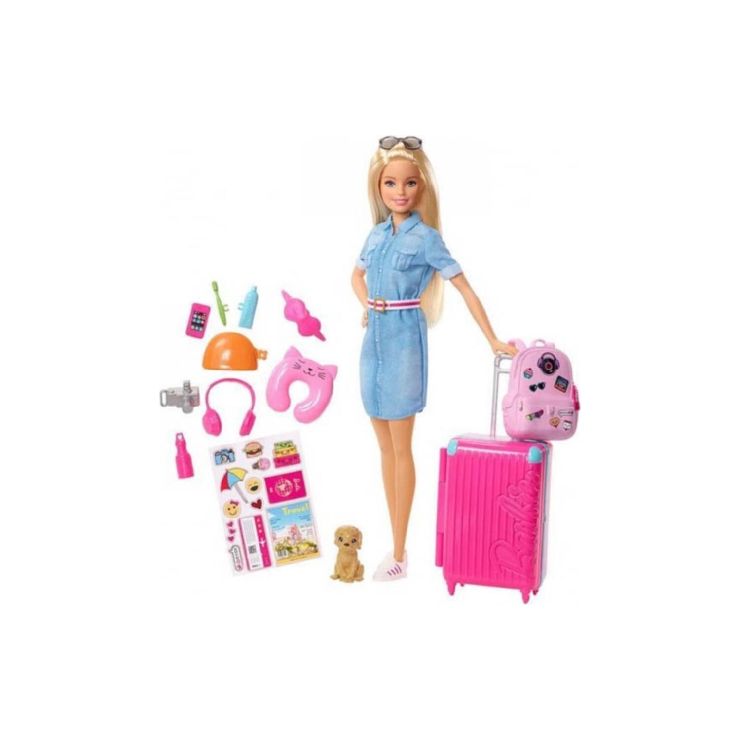 Игровой набор Barbie путешественница с питомцем GTN52