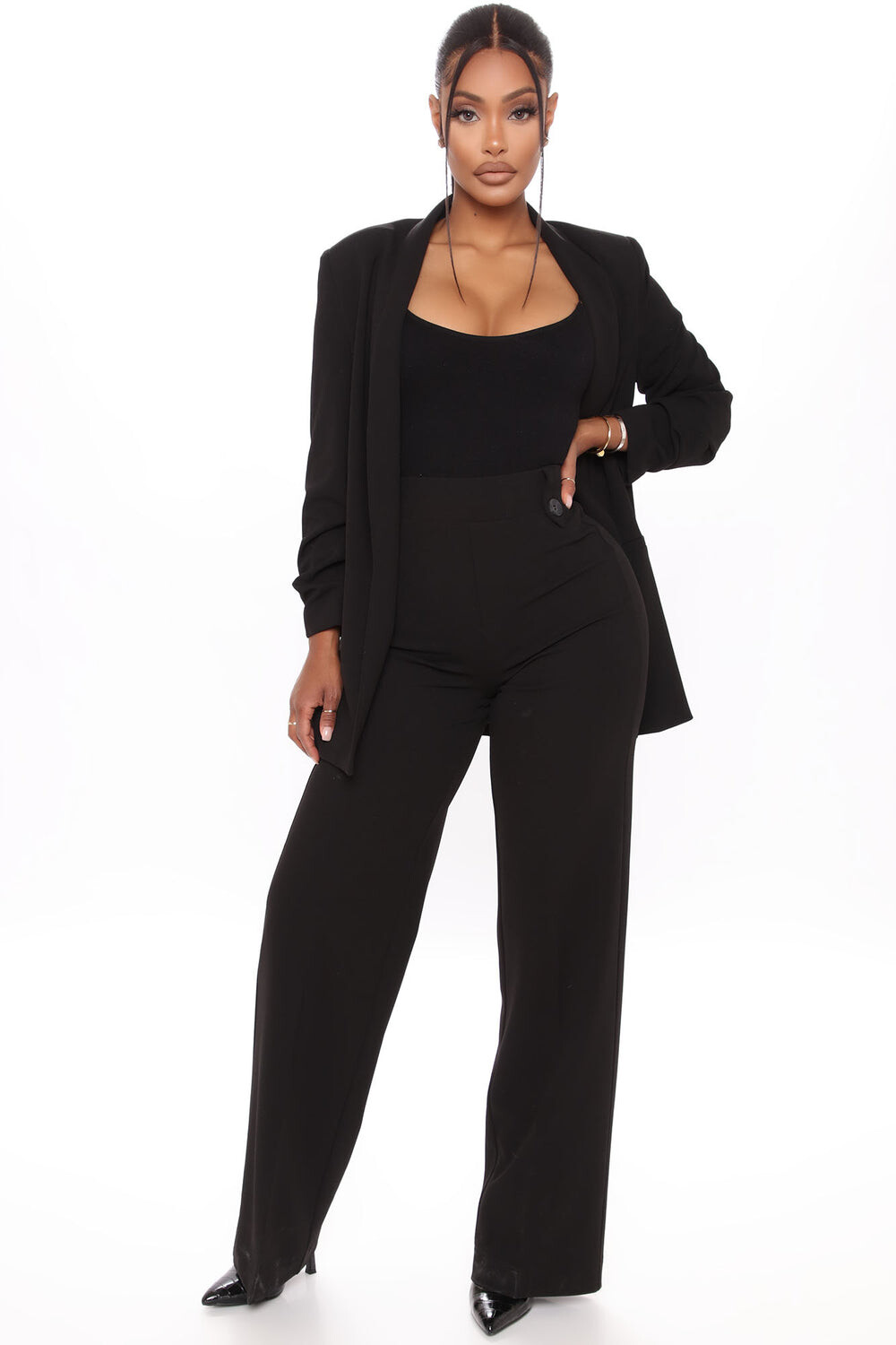 

Блейзер Fashion Nova JKV23445, черный