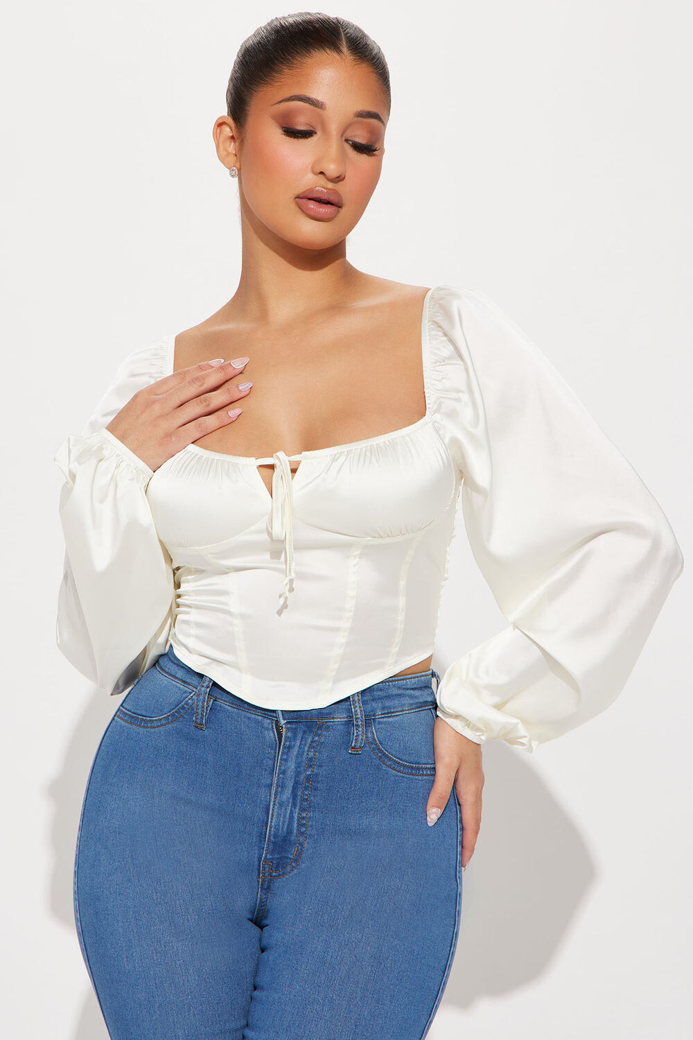 

Топ Fashion Nova WN10075, белый