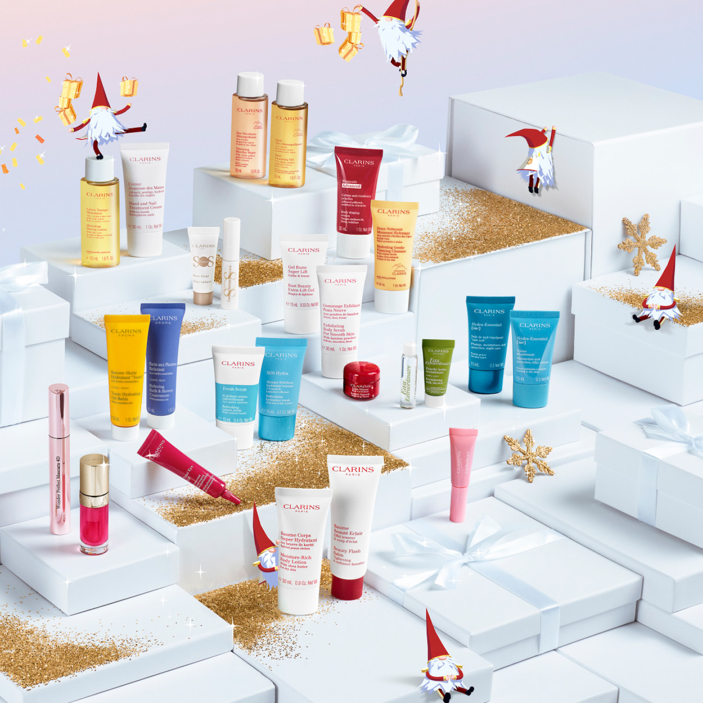 Заказать Адвент-календарь Clarins 24 Days, 24 предмета – цены, описание и  характеристики в «CDEK.Shopping»