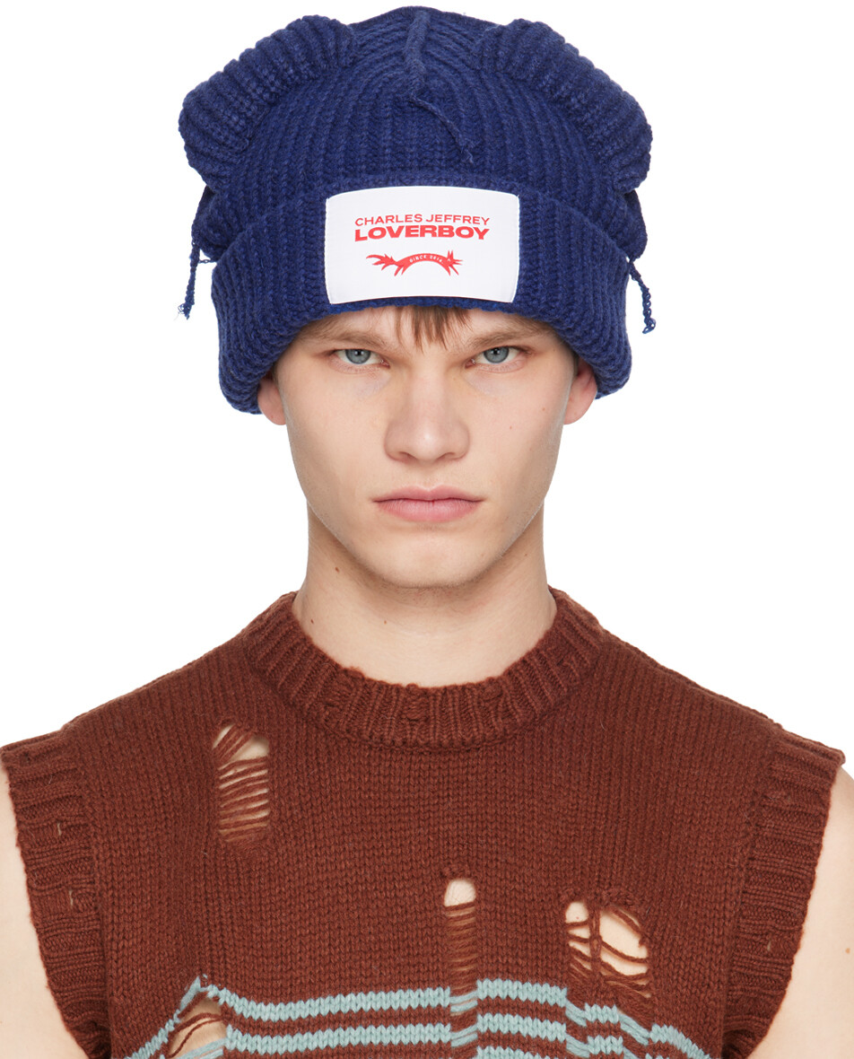 

Темно-синяя шапка с массивными ушками Charles Jeffrey Loverboy