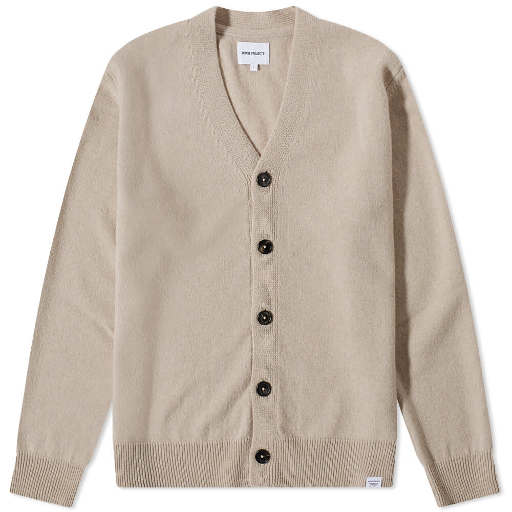 

Джемпер Norse Projects Adam Lambswool Cardigan, Серый