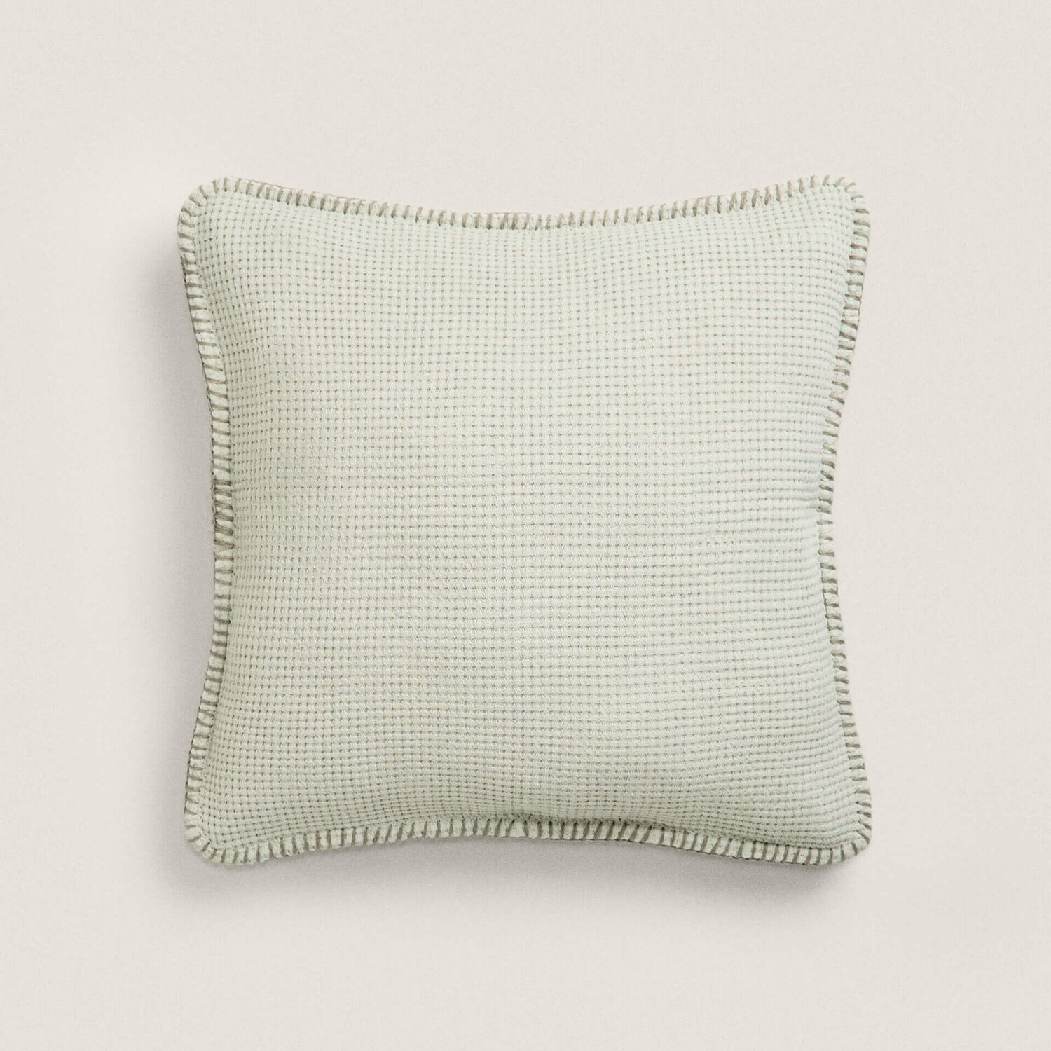 

Чехол на подушку Zara Home Textured Waffle-Knit, зеленый