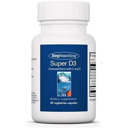Витамин D3 Super Allergy Research Group, 60 таблеток на 60 дней allergy research group vitamin d3 complete 5000 iu 60 softgels
