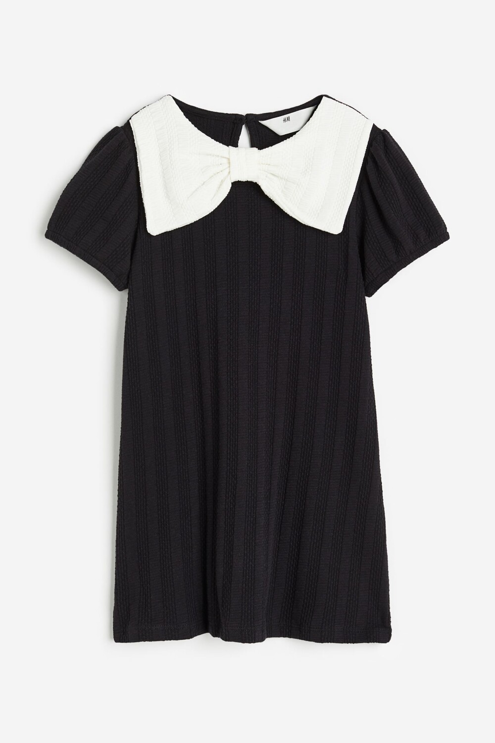 

Платье H&M Kids Bow-detail, черный/белый