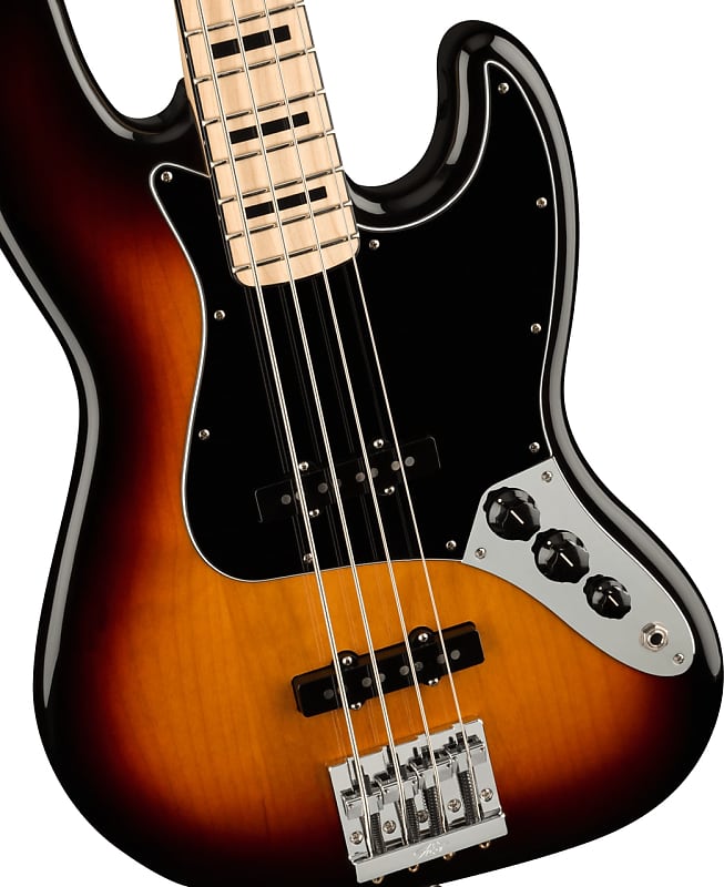 Накладка на кленовый гриф Fender Geddy Lee Jazz Bass, 3 цвета Sunburst, w. Чемодан Делюкс