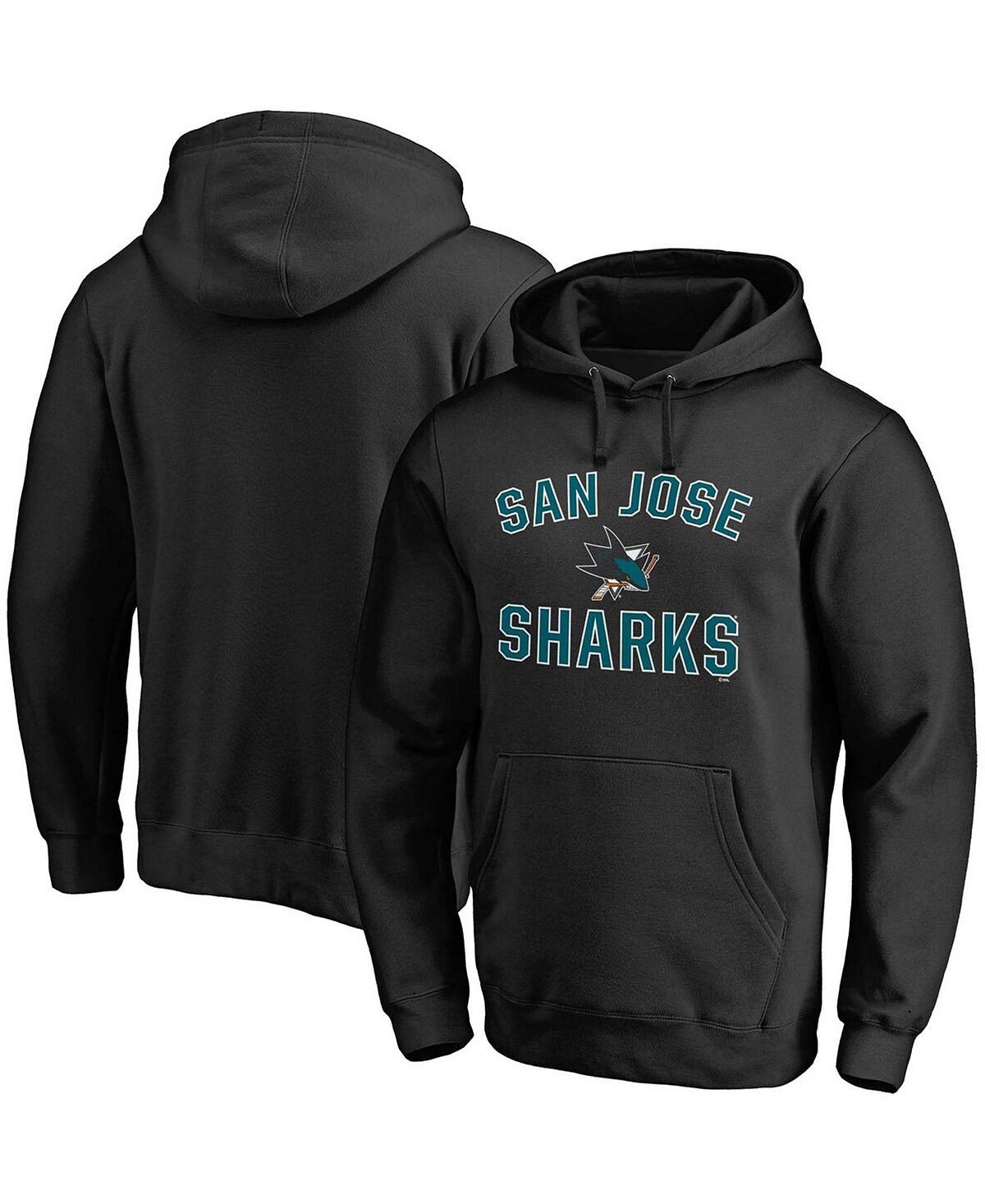 

Мужская черная толстовка с капюшоном san jose sharks team victory arch Fanatics, черный