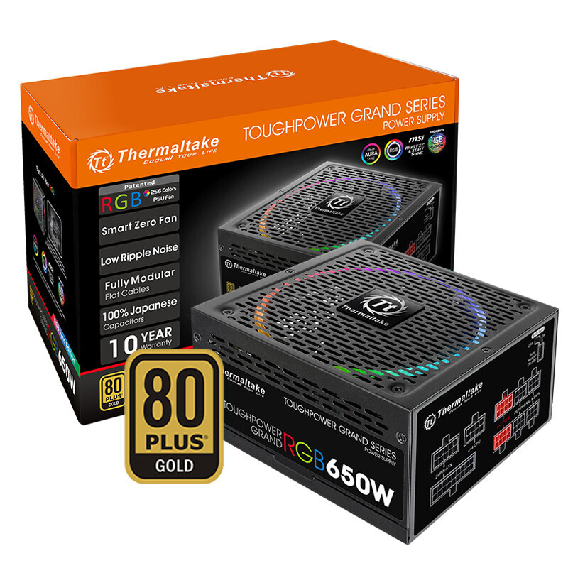 

Блок питания Thermaltake Toughpower Grand RGB 650W Gold, 650 Вт