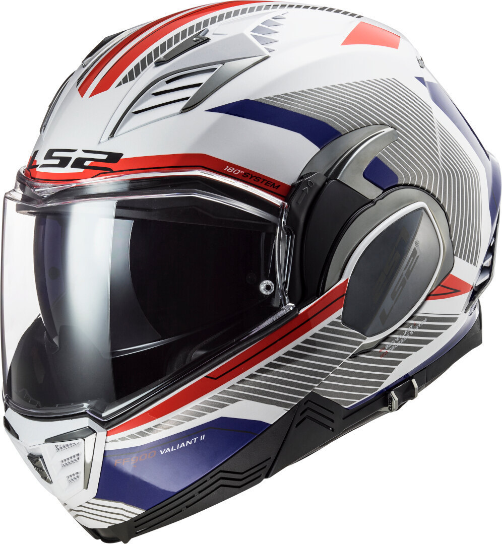 цена Шлем LS2 FF900 Valiant II Revo, бело-красно-синий
