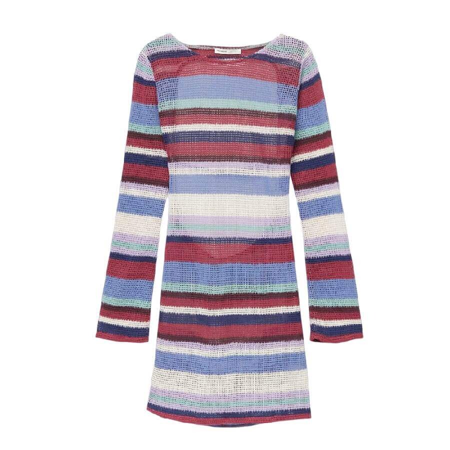 

Платье Pull&Bear Short Striped Mesh Knit, синий