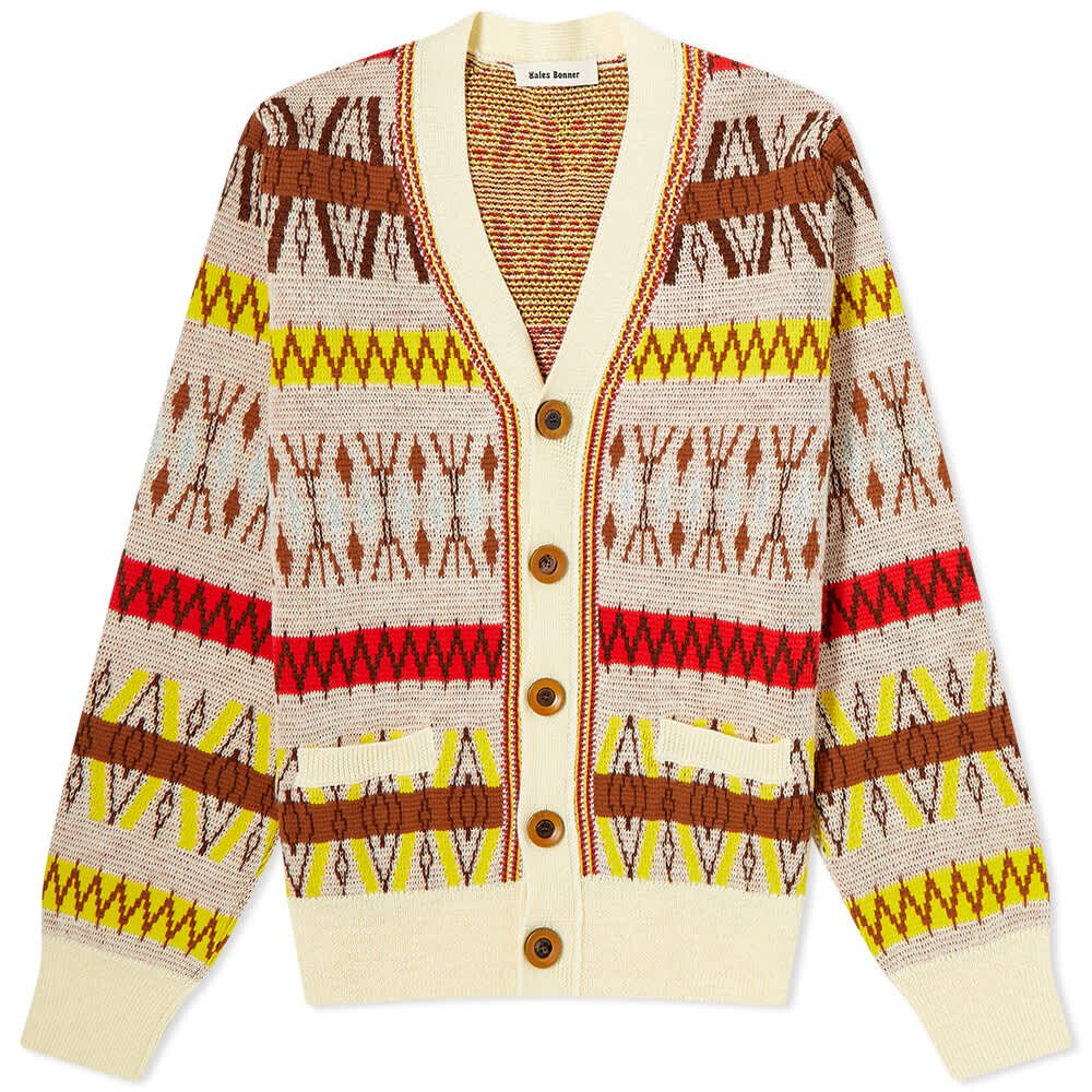 

Джемпер Wales Bonner Orchestra Pattern Cardigan, Серый