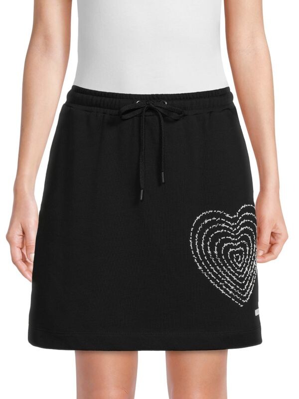 

Мини-юбка с рисунком Love Moschino Black