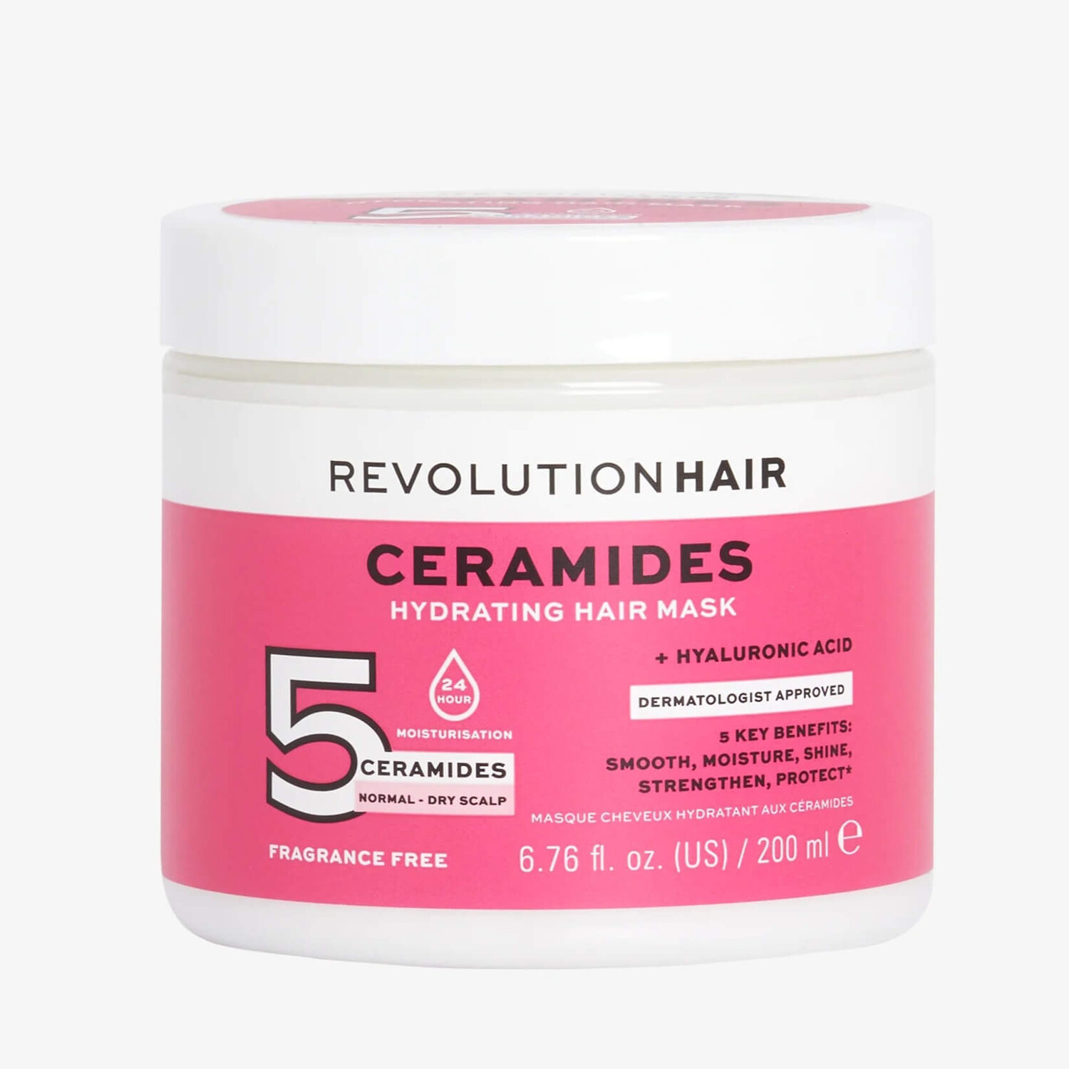 

Маска для волос Revolution Haircare 5 Ceramides + Hyaluronic Acid Moisture Lock, 200 мл