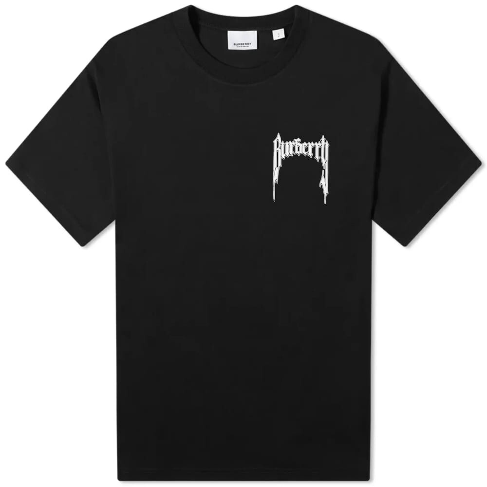 

Футболка Burberry Sici Artwork Logo Tee, Черный, Футболка Burberry Sici Artwork Logo Tee