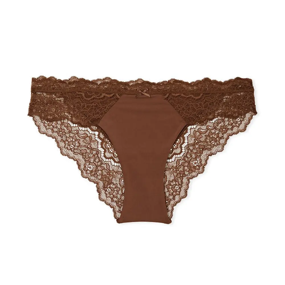 

Трусы Victorias Secret Dream Angels Lace Trim Cheekini, коричневый