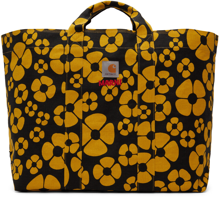 

Черная объемная сумка для покупок Carhartt WIP Edition Marni