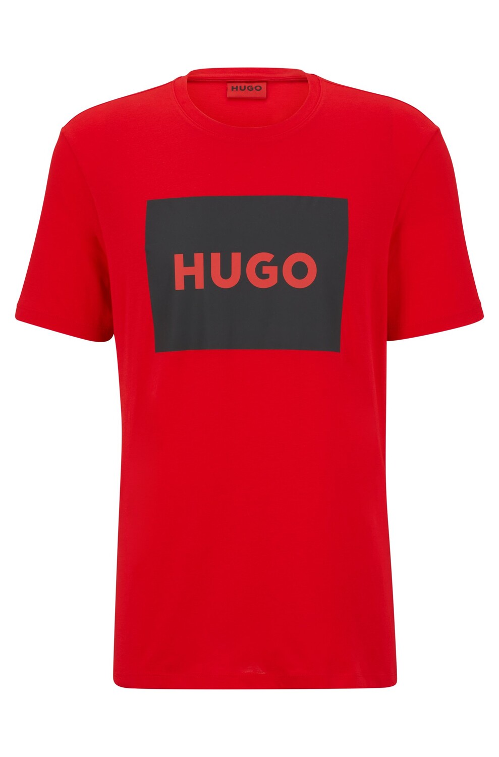

Футболка Hugo Crew-neck In Cotton Jersey With Box Logo, светло-розовый