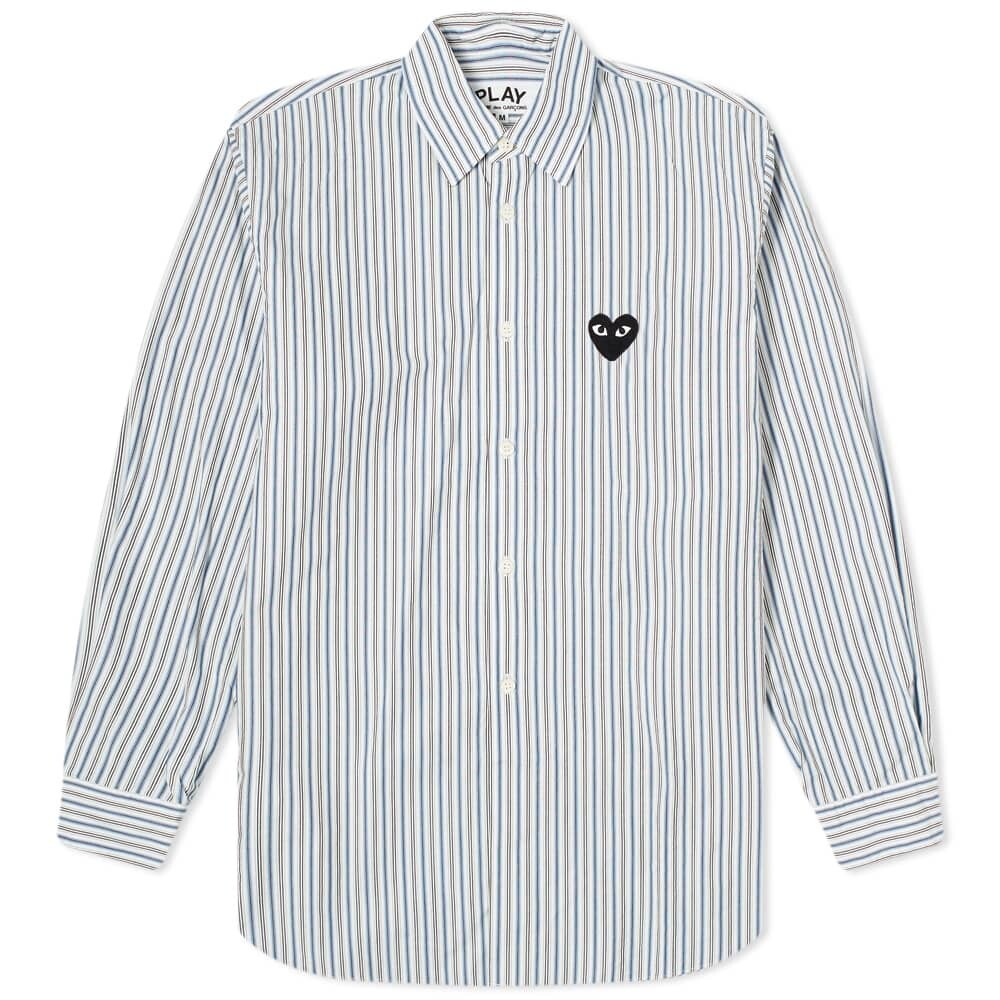 

Рубашка Comme des Garcons Play Black Heart Multi Stripe Shirt