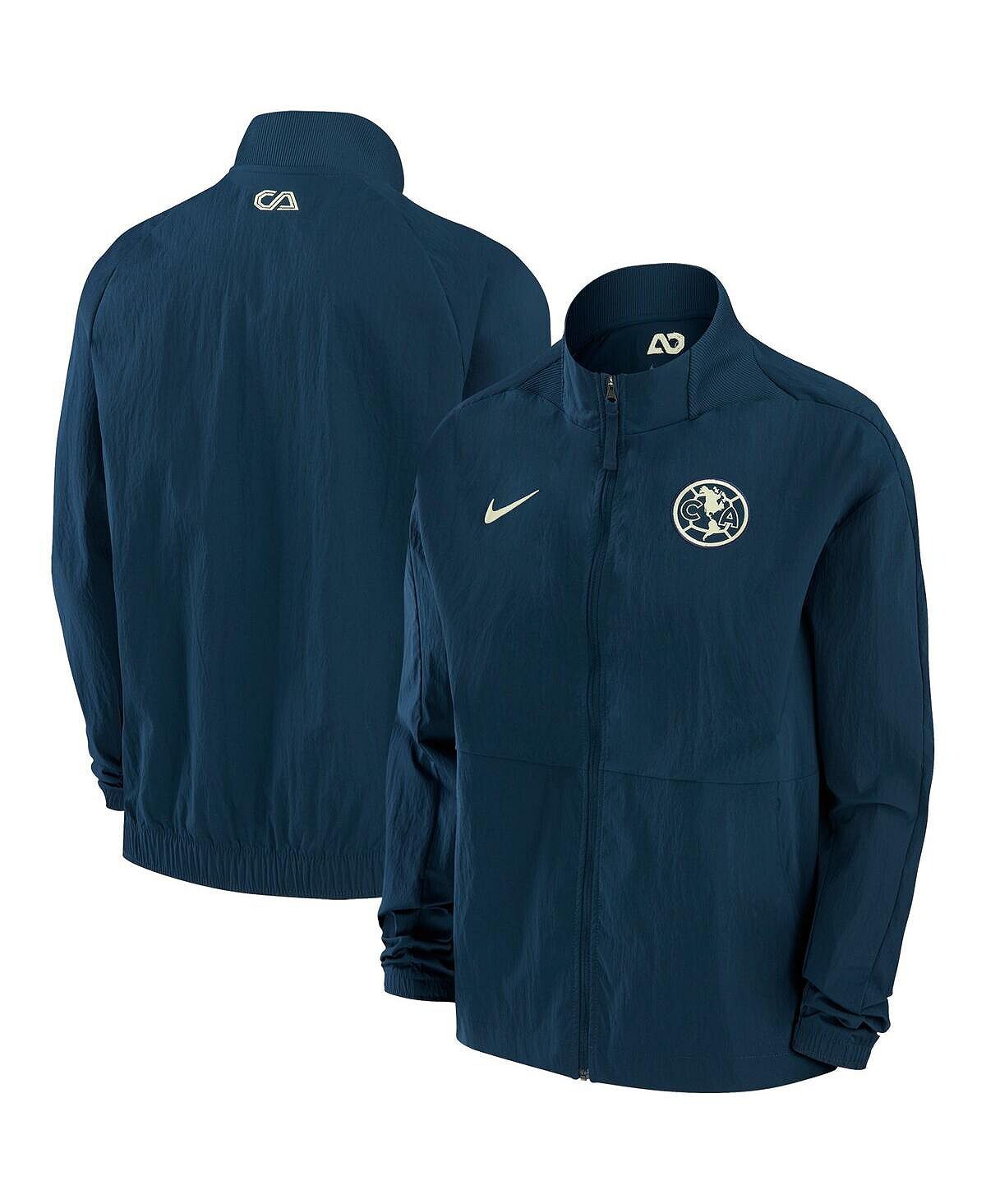 

Женская темно-синяя куртка club america anthem с молнией во всю длину Nike, синий