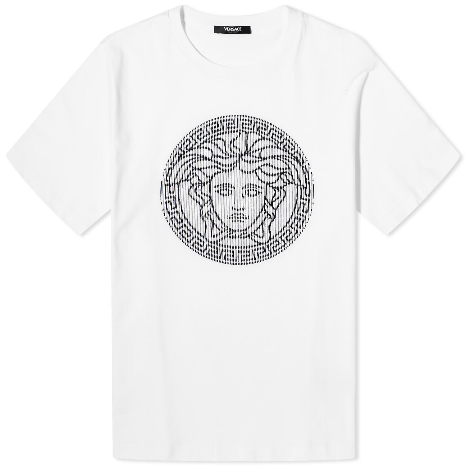 

Футболка Versace Embroidered Medusa, белый