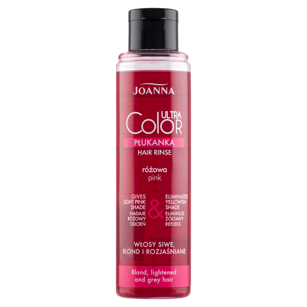 Joanna Ultra Color System Hair Rinse ополаскиватель для волос, придающий розовый оттенок Розовый 150мл