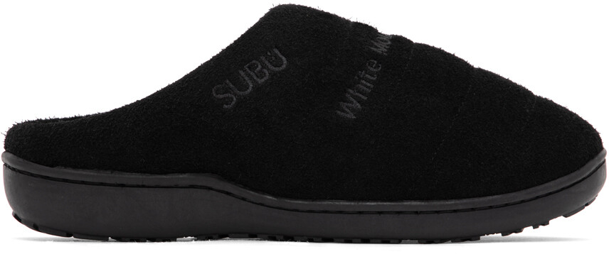 

Черные стеганые лоферы SUBU Edition White Mountaineering︎, Черный
