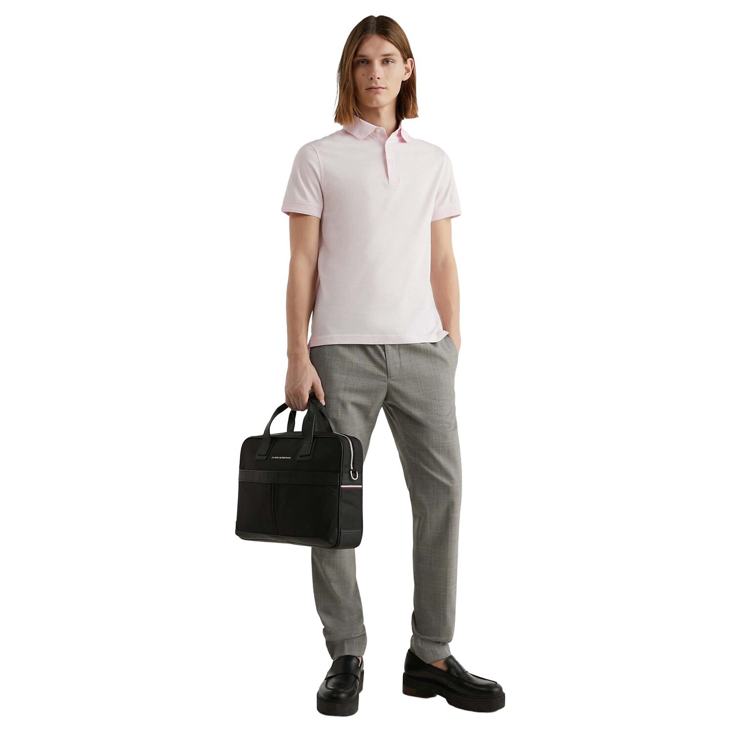 

Поло Tommy Hilfiger Slim Fit Solid, светло-розовый