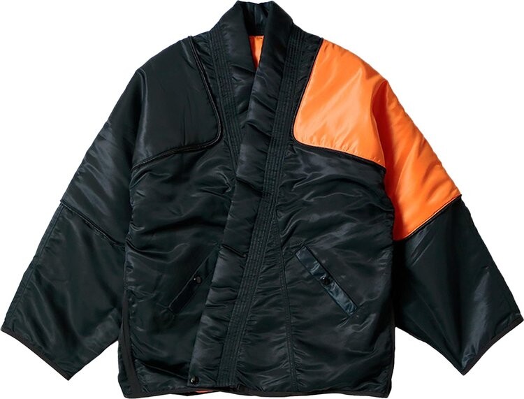 

Куртка Kapital MA-1 Nylon Kesa Sham Bomber Jacket 'Black', черный