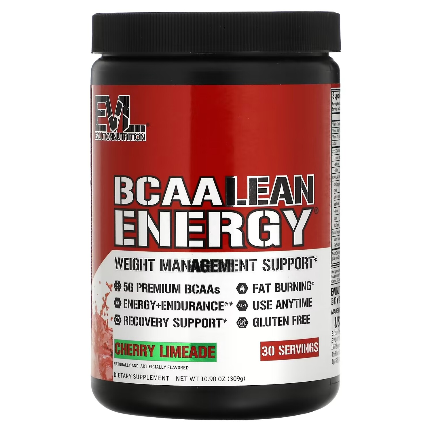 

Спортивное Питание EVLution Nutrition BCAA LEAN ENERGY, вишневый лаймад, 309 г