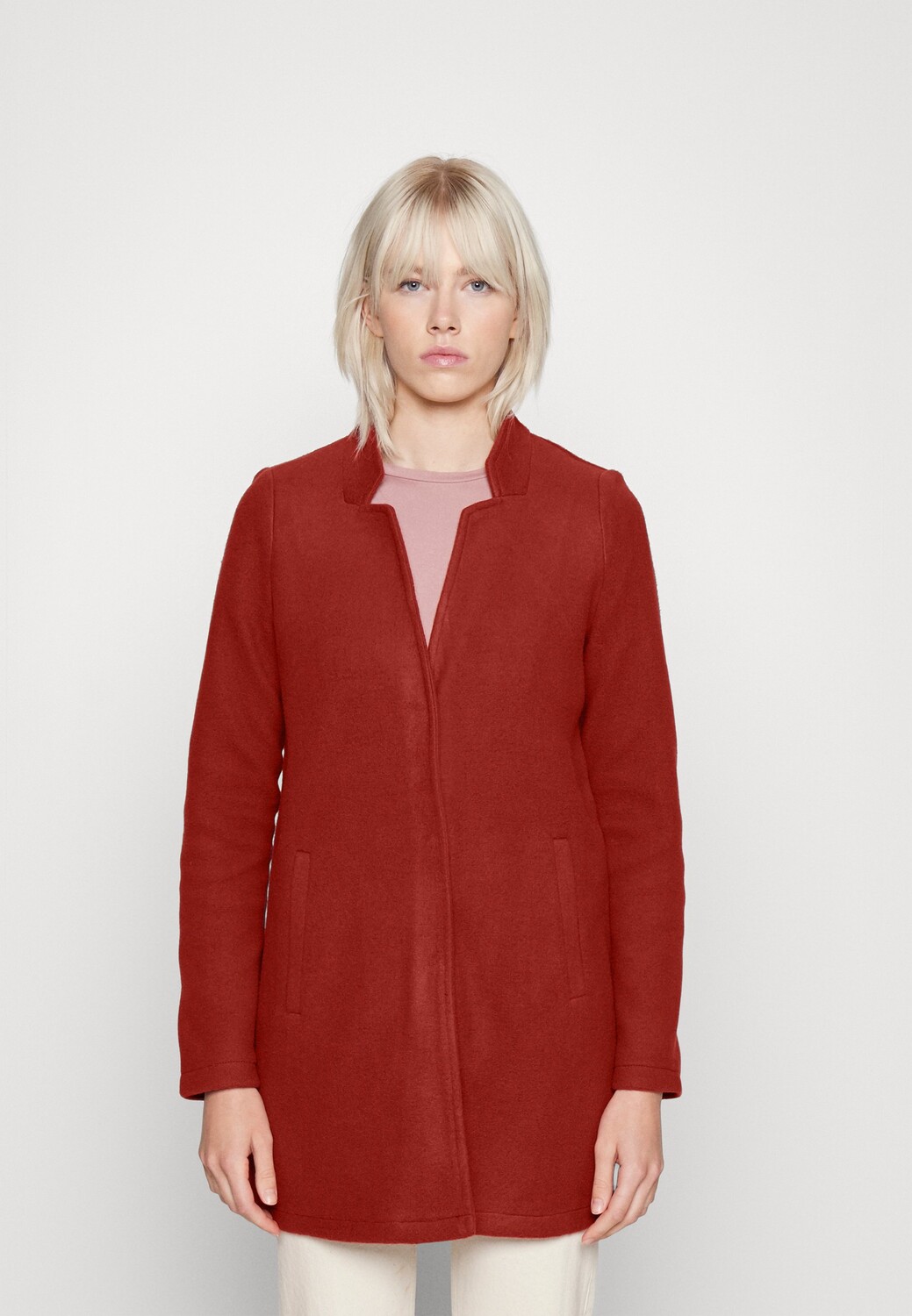 

Пальто короткое Vero Moda, бордовый, Красный