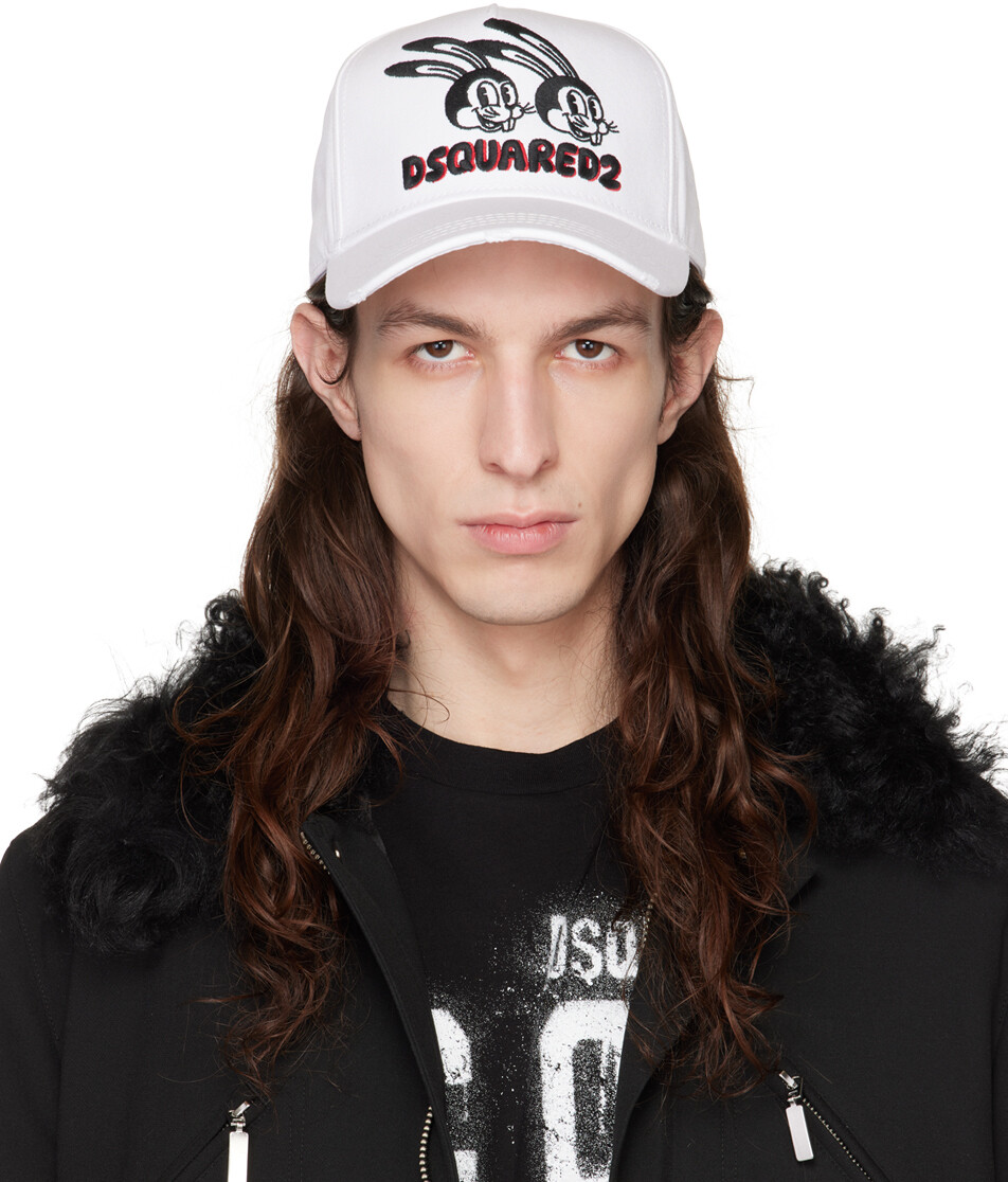 

Белая кепка Lunar NY Dsquared2
