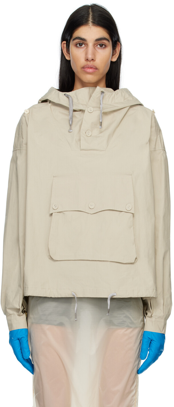 

Бежевая куртка с капюшоном Maison Margiela, Бежевый