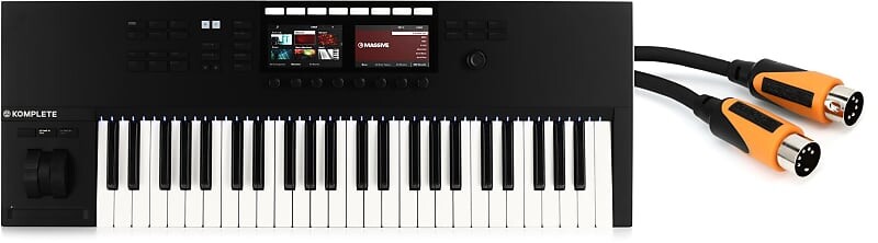 

Контроллер смарт-клавиатуры Native Instruments Komplete Kontrol S49 с MIDI-кабелем Roland RMIDI-B5 Black Series - 5 футов Native Instruments + Roland 24783=1 RMIDI-B5=1