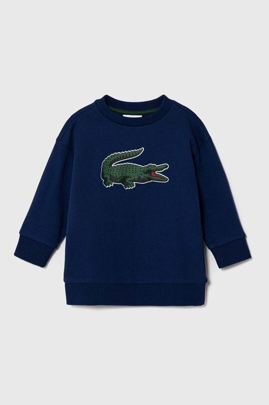 

Детская хлопковая толстовка Lacoste, темно-синий
