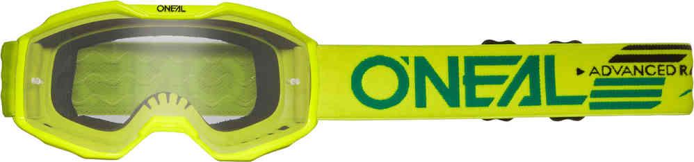 Детские прозрачные очки для мотокросса B-10 Oneal, неоново-желтый