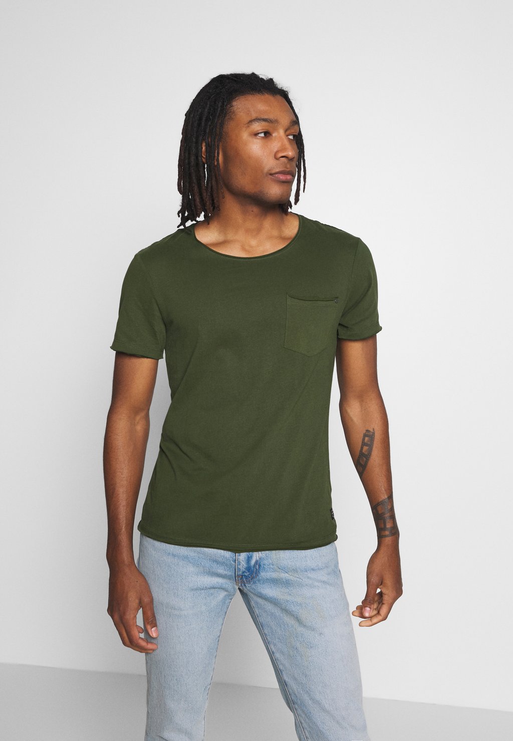 Базовая футболка BHBHNOEL TEE Blend, цвет forest green