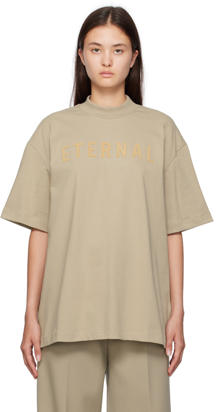 

Бежевая футболка Eternal Dusty Fear of God, Бежевый