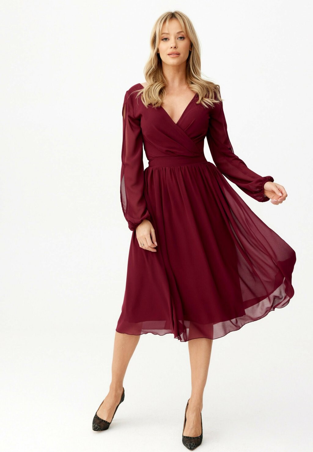 

Летнее платье Roco Fashion, бордовый