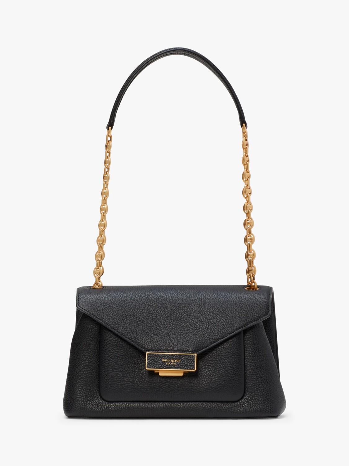 

Kate Spade New York Gramercy Кожаная сумка через плечо с цепочкой, черный