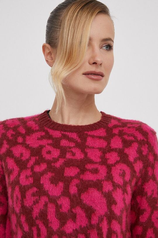 

Свитер из смесовой шерсти United Colors of Benetton, розовый