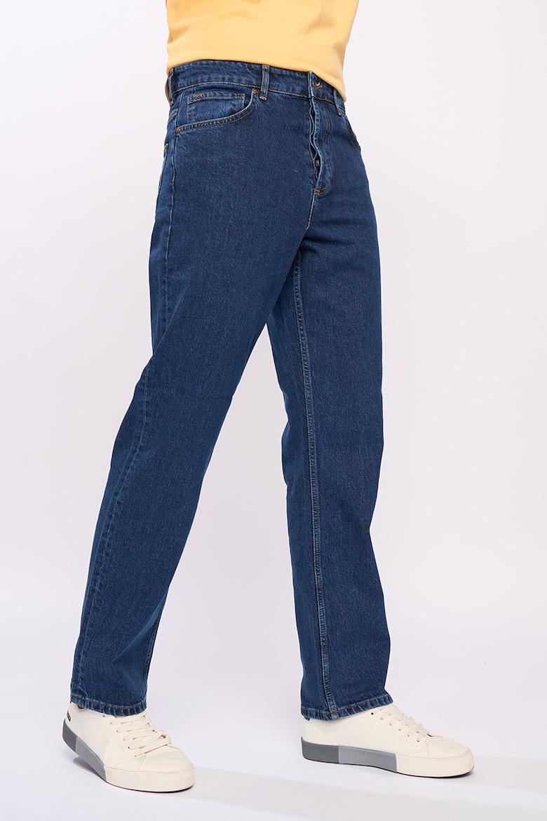 Прямые джинсы со средней посадкой Timeout, синий джинсы agolde kye прямые со средней посадкой синий