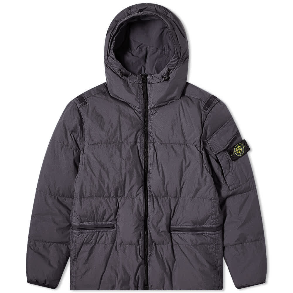 

Пуховик из мятого репса Stone Island