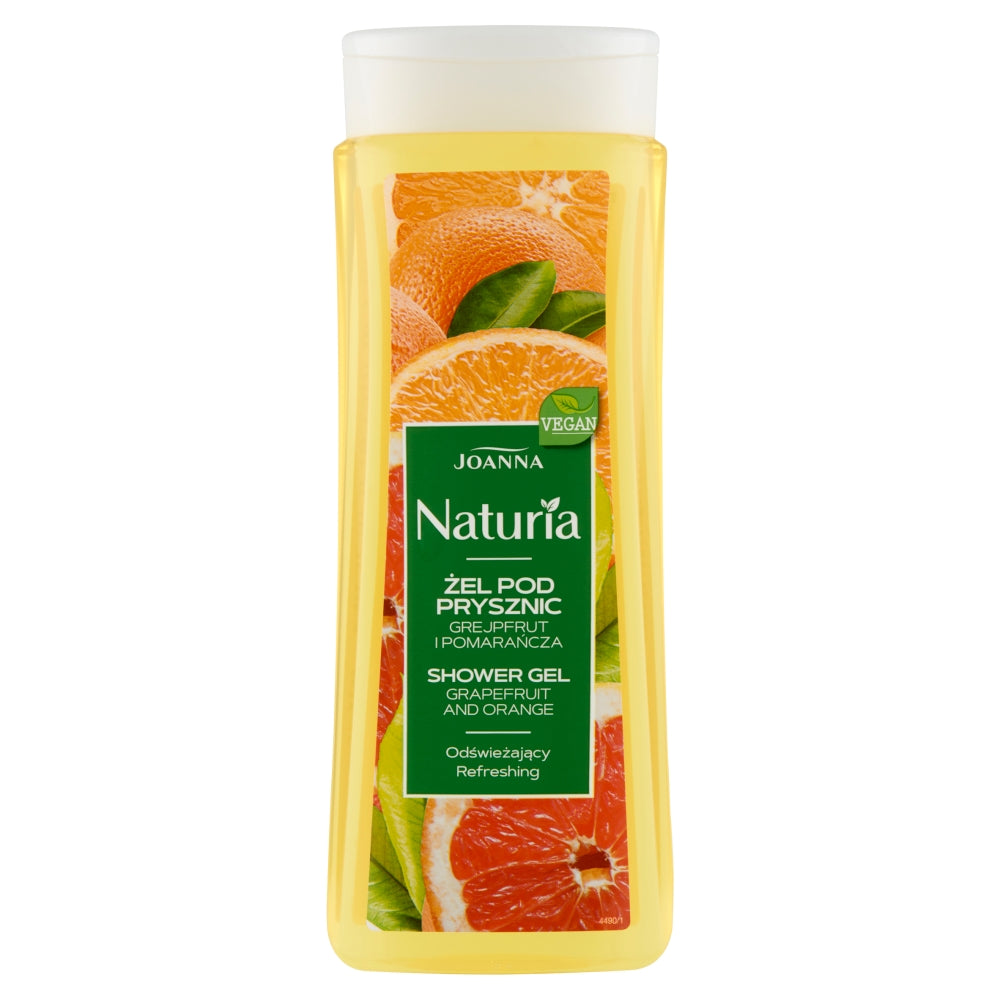 Joanna Гель для душа Naturia освежающий Грейпфрут и апельсин 300мл средства для ванной и душа joanna гель для душа naturia body грейпфрут и апельсин