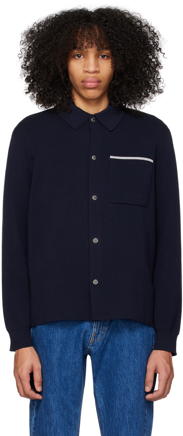 

Темно-синий кардиган Erik Milano Norse Projects