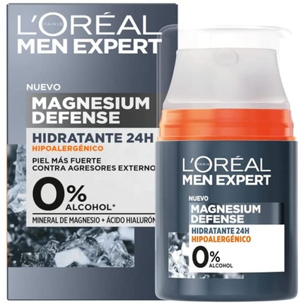 L'Oréal Men Expert Magnesium Defense Увлажняющий крем 24 часа 50мл