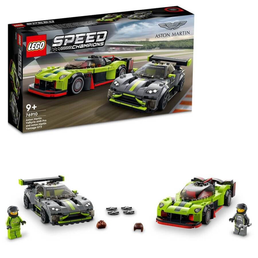 Конструктор LEGO 2 в 1 Гоночная серия Aston Martin, 592 детали конструктор lego speed champions 76910 aston martin valkyrie amr pro и aston martin vantage gt3 592 дет